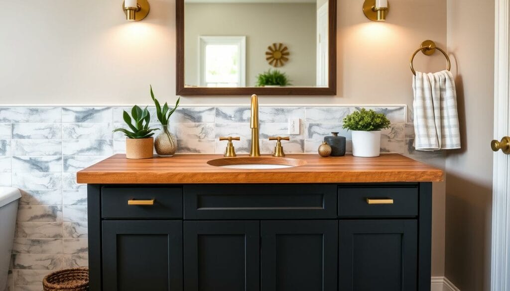 DIY bathroom vanity upgrade