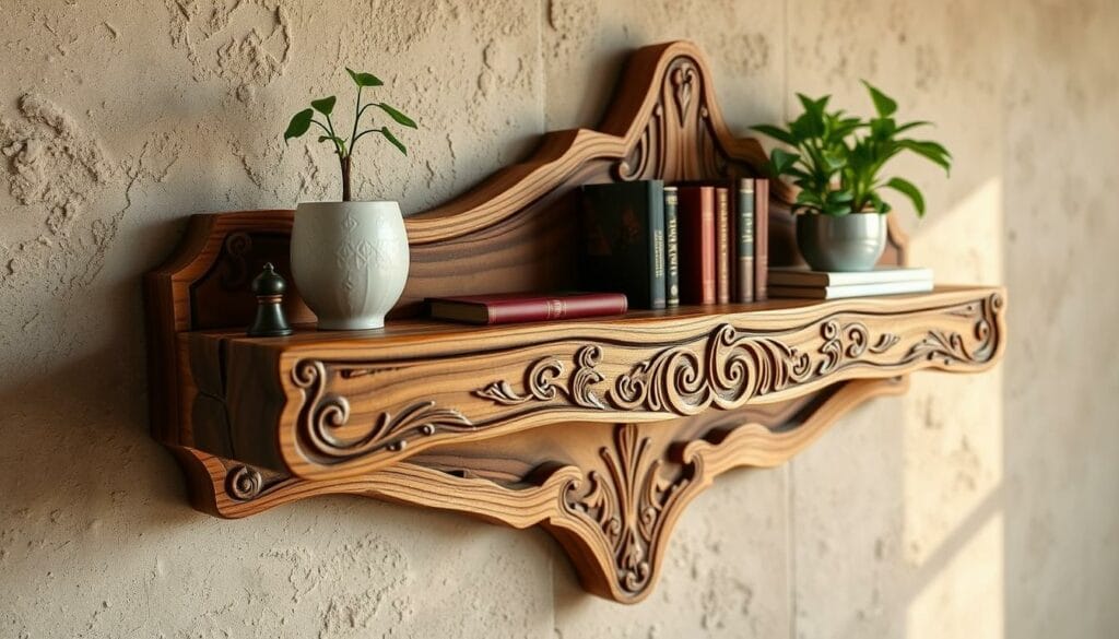 DIY decorative shelves woodworking project