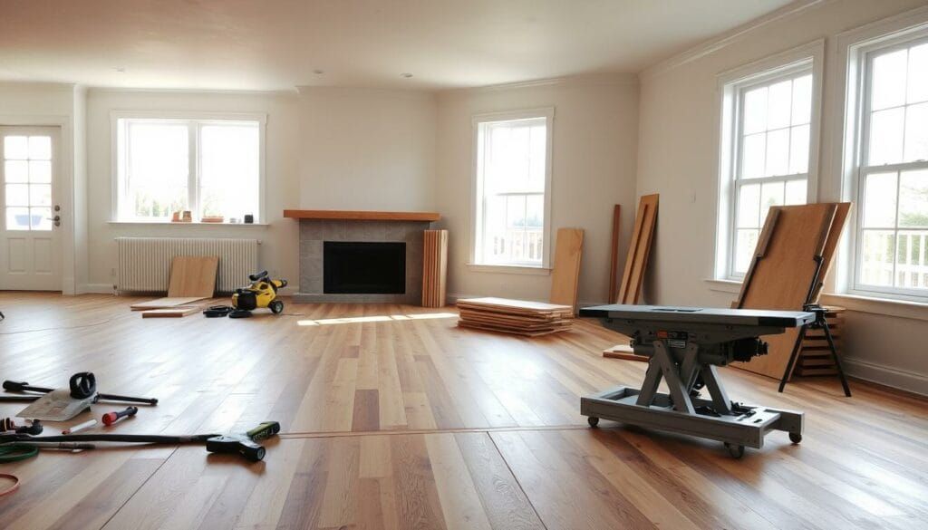 DIY flooring installation