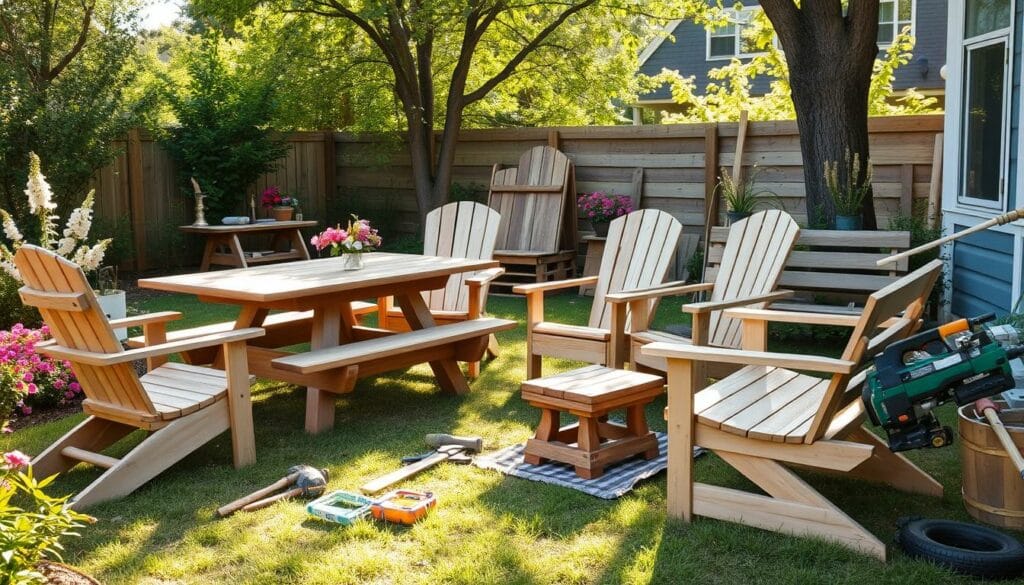 Outdoor woodworking